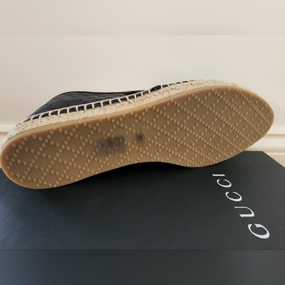 Brand new with box Gucci espadrilles black leather - Picture 3 of 4